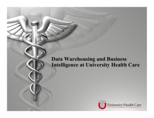Data Warehousing and Business Intelligence at