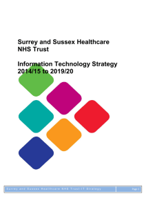 Surrey and Sussex Healthcare NHS Trust Information Technology