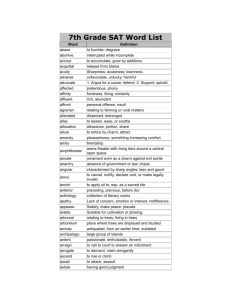 7th Grade SAT Word List - My SAT Words
