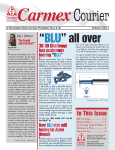 Vol 2. No 1 - The Carmex Courier