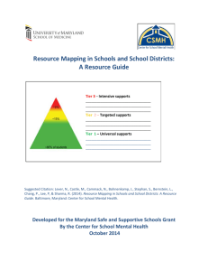 Resource Mapping in Schools and School Districts