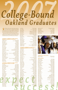 OUSD 2007 grads_01.qxd - Oakland Unified School District