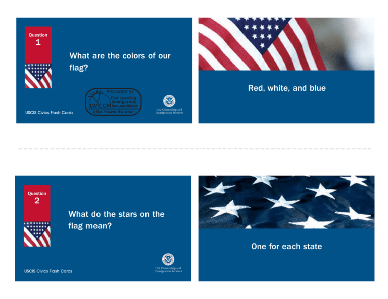 Civics Flash Cards