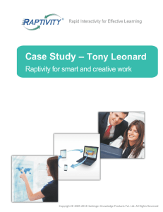 Case Study – Tony Leonard