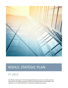 Kohls: Stategic Plan