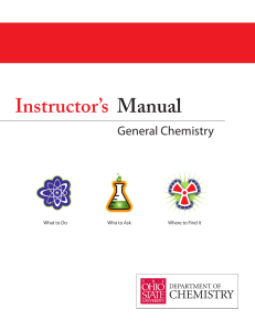 Instructor's Manual - OSU Chemistry