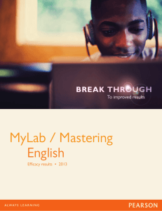 My Lab Mastering/ English