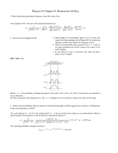 Physics 43 Chapter 41 Homework Solutions