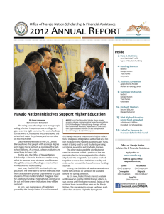 2012 - Navajo Indian Scholarships