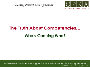 The Truth About Competencies…