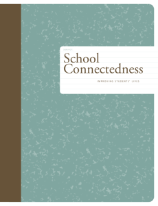 School Connectedness - Center for Effective Collaboration and