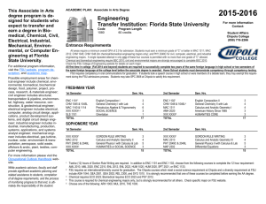 Engineering Transfer Institution: Florida State University