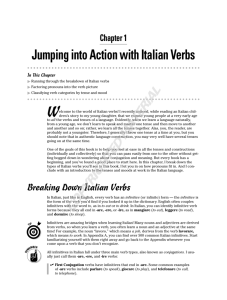 Jumping into Action with Italian Verbs