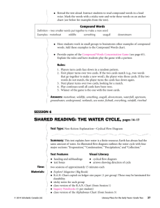 Shared reading: The WaTer CyCle, pages 14–17