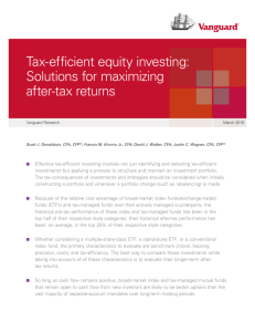 Tax-efficient equity investing: Solutions for maximizing
