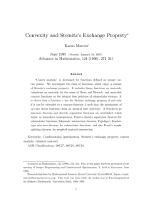 Convexity and Steinitz's Exchange Property