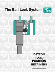 Dayton Ball Lock System: True Position Retainers