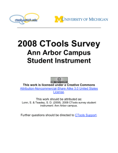 Student Instrument - CTools