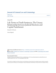 Life Terms or Death Sentences - Goldman School of Public Policy