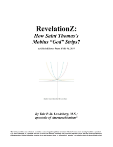 RevelationZ: How Saint Thomas's Mobius “God” Strips?
