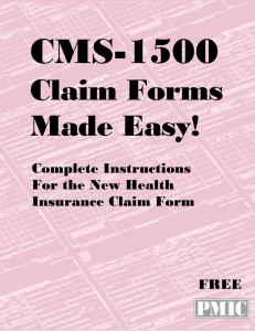 Claim Form Manual