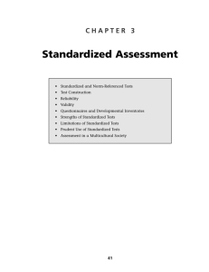 Standardized Assessment