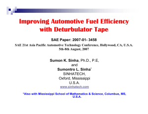 Improving Automotive Fuel Efficiency with Deturbulator