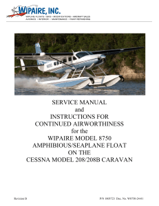 service manual, cessna 208 and 208b on 8750