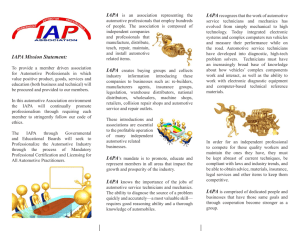 IAPA Mission Statement: