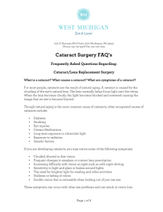 Cataract FAQ - West Michigan Eye & Laser