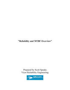 Reliability and MTBF Overview