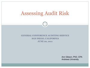 Assessing Audit Risk