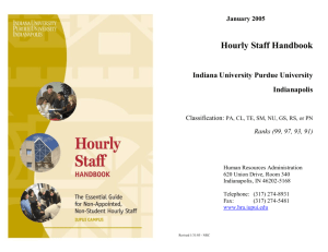 Hourly Staff Handbook - Human Resources Administration