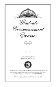 Graduate Commencement Exercises