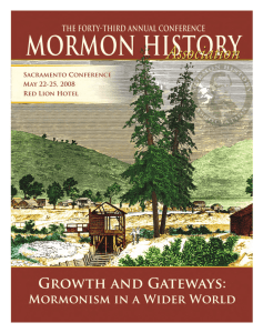 Program - Mormon History Association