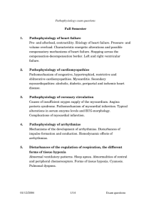 Pathophysiology exam questions Fall Semester 1. Pathophysiology
