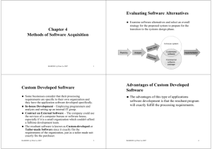 Methods of Software Acquisition