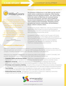 MillerCoors Case Study