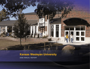 2008 Annual Report - Kansas Wesleyan University