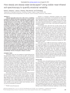 How steady are steady-state landscapes? Using visible