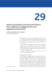 Danish securitisation and structured finance: from traditional