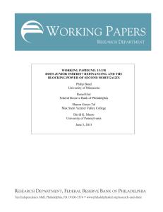 Does Junior Inherit? Refinancing and the Blocking Power of Second