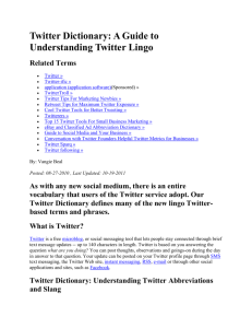 Twitter Dictionary: A Guide to Understanding