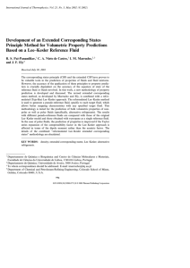 Development of an Extended Corresponding States Principle