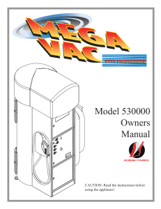 530000 Series Mega-Fresh'N Up Vacuum