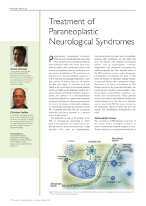 Treatment of Paraneoplastic Neurological Syndromes