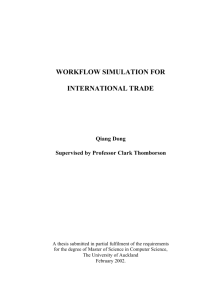 workflow simulation for international trade