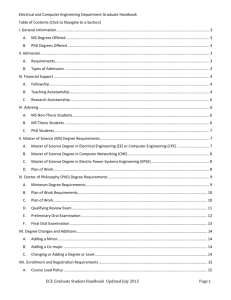 ECE Graduate Student Handbook - Department of Electrical and