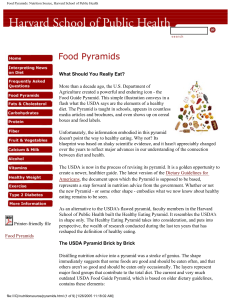 Food Pyramids: Nutrition Source, Harvard School of