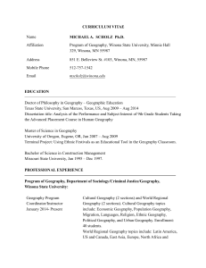 Curriculum Vitae - Winona State University